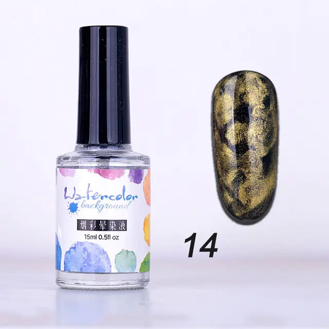 Watercolor Nail Ink