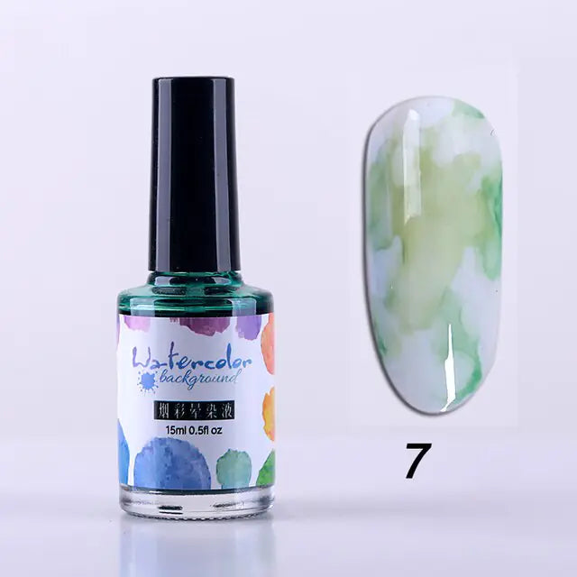 Watercolor Nail Ink